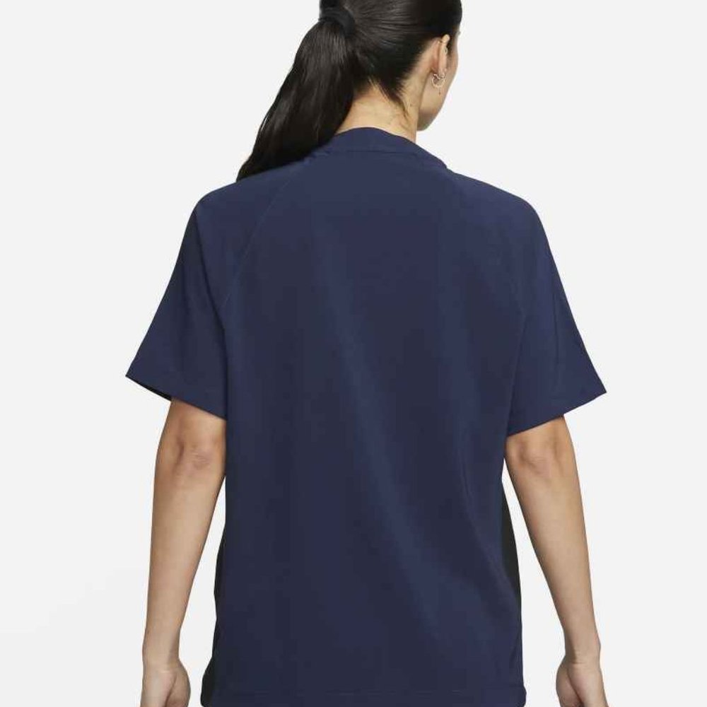 Womens Nike Vented Lightweight Short Sleeve Softball Wind Shirt AV6696-419 Sz L - Picture 2 of 9